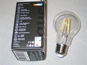 Филаментная лампа Gauss 6W 620L 102802206