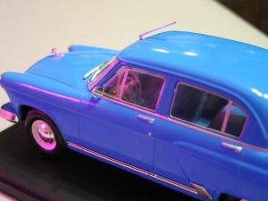 №1 Легендарные советские автомобили ГАЗ-21И Волга 1/24, масштабная модель, 1:24, Hachette, вид на руль