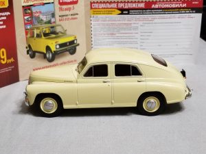 №3 Легендарные советские автомобили Газ-М20 Победа 1/24, масштабная модель, 1:24, Hachette, вид слева