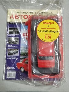 №4 Легендарные советские автомобили ВАЗ-2101 ’Жигули’ 1/24, масштабная модель, 1:24, Hachette, в упаковке