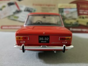 №4 Легендарные советские автомобили ВАЗ-2101 ’Жигули’ 1/24, масштабная модель, 1:24, Hachette, вид сзади