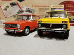 Легендарные советские автомобили 1/24, масштабная модель, 1:24, Hachette - ВАЗ-2101 ’Жигули’ и ВАЗ-2121 ’Нива’
