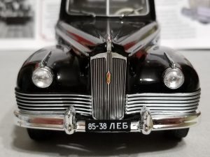 №7 Легендарные советские автомобили ЗИС-110 1/24, масштабная модель, 1:24, Hachette, вид спереди
