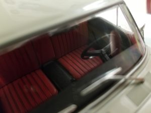 №8 Легендарные советские автомобили ГАЗ-24 Волга 1/24, масштабная модель, 1:24, Hachette, вид на руль и передние сидения