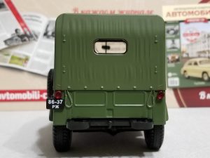 №9 Легендарные советские автомобили ГАЗ-69 1/24, масштабная модель, 1:24, Hachette, вид сзади