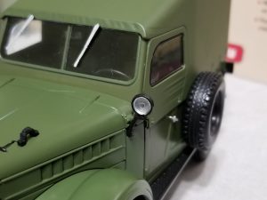 №9 Легендарные советские автомобили ГАЗ-69 1/24, масштабная модель, 1:24, Hachette, фара-прожектор