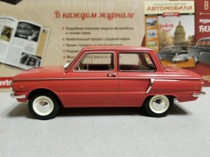 №11 Легендарные советские автомобили ЗАЗ-966 1/24, масштабная модель, 1:24, Hachette, вид слева