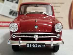 №12 Легендарные советские автомобили Москвич-407 1/24, масштабная модель, 1:24, Ашет, Hachette, вид спереди