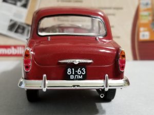 №12 Легендарные советские автомобили Москвич-407 1/24, масштабная модель, 1:24, Ашет, Hachette, вид сзади
