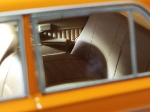 №13 Легендарные советские автомобили ВАЗ-2103 1/24, масштабная модель, 1:24, Ашет, Hachette, вид на заднее сиденье