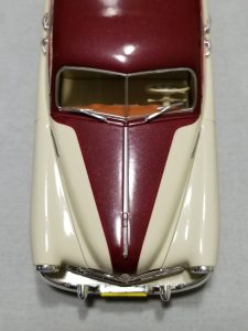 №14 Легендарные советские автомобили ЗИМ ГАЗ-12 1/24, масштабная модель, 1:24, Hachette, Ашет, вид на капот сверху
