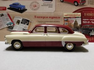 №14 Легендарные советские автомобили ЗИМ ГАЗ-12 1/24, масштабная модель, 1:24, Hachette, Ашет, вид слева