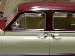 №14 Легендарные советские автомобили ЗИМ ГАЗ-12 1/24, масштабная модель, 1:24, Hachette, Ашет, левая передняя дверь и дверные ручки