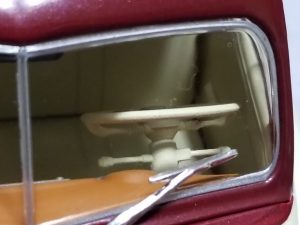 №14 Легендарные советские автомобили ЗИМ ГАЗ-12 1/24, масштабная модель, 1:24, Hachette, Ашет, вид на руль и рулевую колонку