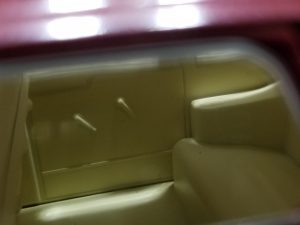 №14 Легендарные советские автомобили ЗИМ ГАЗ-12 1/24, масштабная модель, 1:24, Hachette, Ашет, вид на задний диван