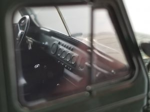 №16 Легендарные советские автомобили УАЗ-469Б 1/24, масштабная модель, 1:24, Hachette, Ашет, вид на торпедо и панель приборов
