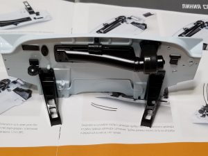 №22 Серия партворков Волга М21 1/8, масштабная модель, 1:8, ДеАгостини, усилители передних лонжеронов на моторном щите