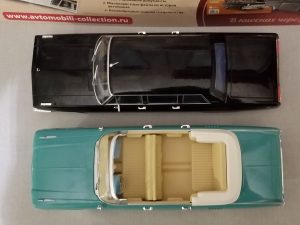 №18 Легендарные советские автомобили ЗИЛ-114 1/24, масштабная модель, 1:24, Hachette, Ашет, ЗИЛ-111Д и ЗИЛ-114 вид сверху