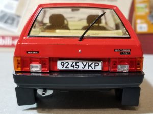 №19 Легендарные советские автомобили ВАЗ-2108 1/24, масштабная модель, 1:24, Hachette, Ашет, вид сзади