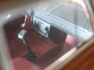№21 Легендарные советские автомобили Москвич-412 1/24, масштабная модель, 1:24, Hachette, Ашет, вид на рулевую колонку