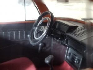 №21 Легендарные советские автомобили Москвич-412 1/24, масштабная модель, 1:24, Hachette, Ашет, вид на рулевую колонку