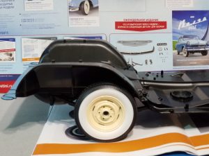 №35, №41  Серия партворков ГАЗ М21 Волга 1/8, масштабная модель, 1:8, ДеАгостини, установленное заднее колесо с правой стороны