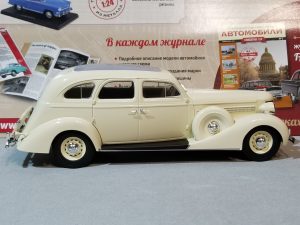 №23 Легендарные советские автомобили лимузин ЗИС-101А 1/24, масштабная модель, 1:24, Hachette, Ашет, вид на модель справа