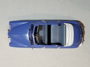 №27 Легендарные советские автомобили кабриолет ГАЗ М-20 Победа 1/24, масштабная модель, 1:24, Hachette, Ашет, вид сверху