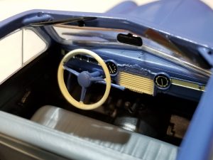 №27 Легендарные советские автомобили кабриолет ГАЗ М-20 Победа 1/24, масштабная модель, 1:24, Hachette, Ашет, вид на "торпеду"