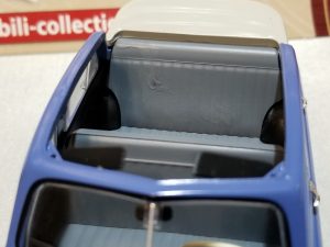 №27 Легендарные советские автомобили кабриолет ГАЗ М-20 Победа 1/24, масштабная модель, 1:24, Hachette, Ашет, вид на задний диван